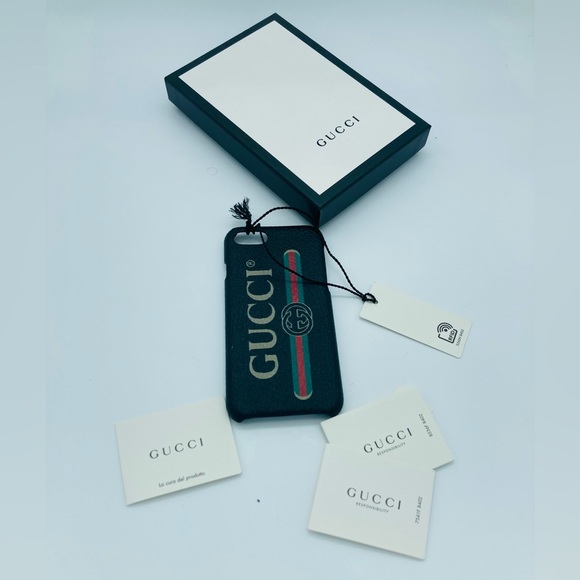 NWB GUCCI LOGO SUPREME IPHONE 8 PHONE CASE - Picture 3 of 6